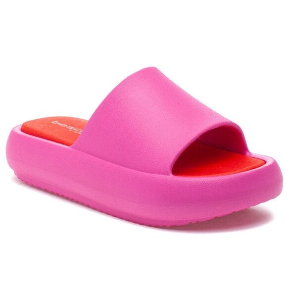 NIB Women's J/Slides Squish EVA Slide Fushia/Red - Picture 5 of 9